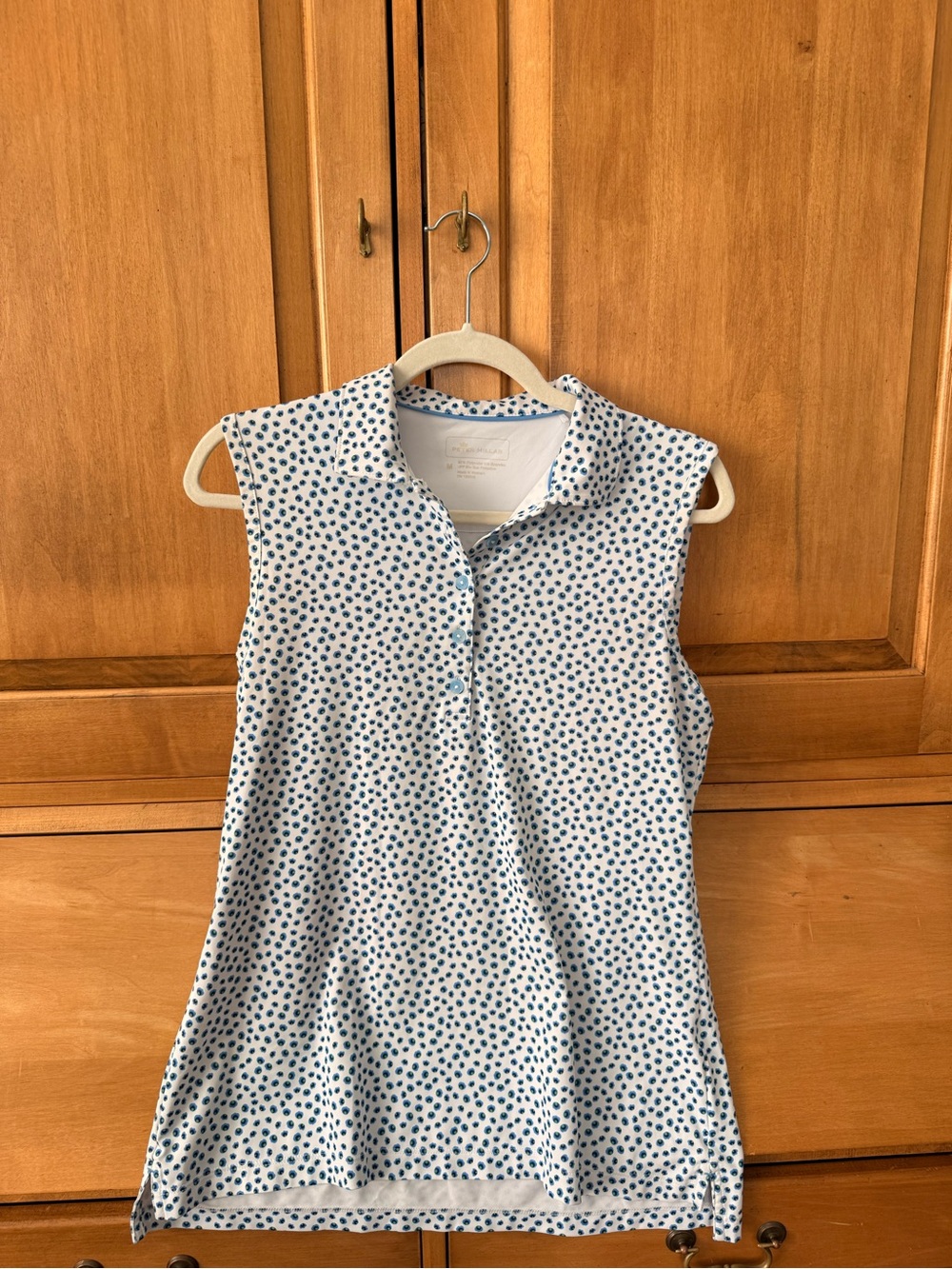 Peter Millar Blue Dot Golf/Tennis Polo Tank UPF 50 M